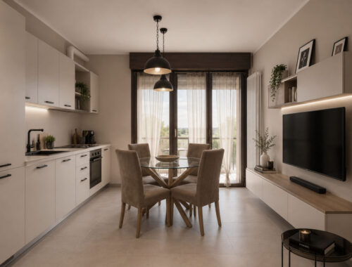 TRILOCALE CON AMPIO BALCONE E GARAGE
