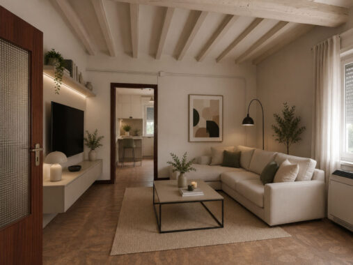 QUADRILOCALE CON AMPIO GIARDINO E MANSARDA