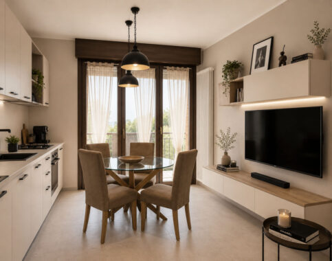 TRILOCALE CON AMPIO BALCONE E GARAGE