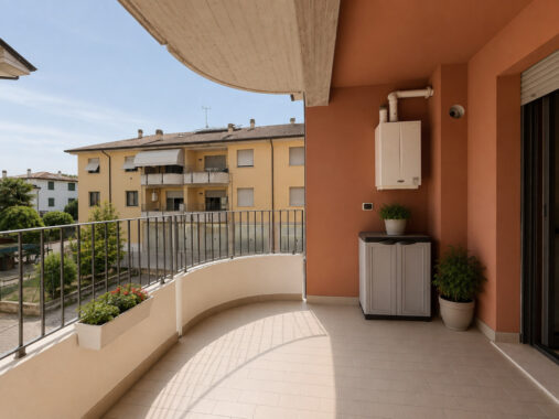 BILOCALE CON AMPIA LOGGIA AFFACCIATA SUL VERDE